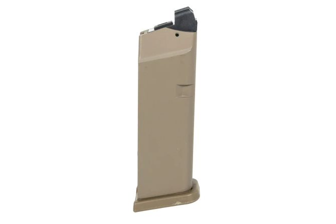 Magazynek green gas 20 kulek E&C do replik typu Glock 19 MA016 Flat Dark Earth