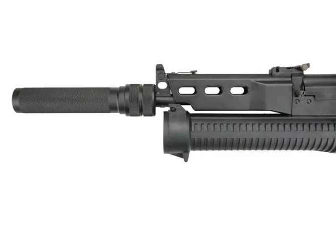 Replika pistoletu maszynowego PP-19 Bizon-2 z tłumikiem i kolimatorem