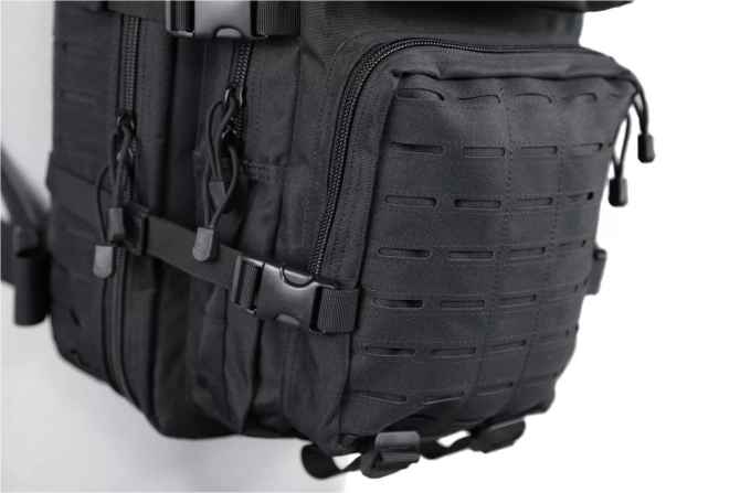 Laser-Cut medium patrol backpack - black