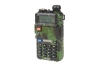 Ręczna, dwukanałowa radiostacja Baofeng UV-5R - krótka bateria (VHF / UHF) - camo