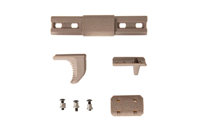 Modułowy chwyt Hand Stop Kit na szynę KeyMod - tan