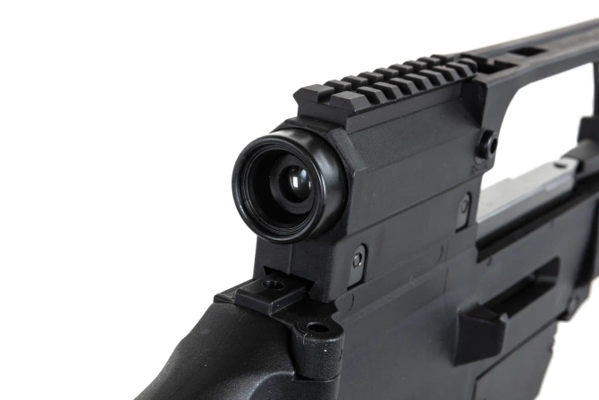 SRC DUAL POWER SR36E GB-301 airsoft carbine with bipod and scope Black