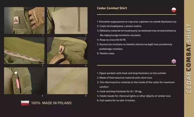 Bluza Cedar Combat Shirt - wz.93 Pantera Leśna - Black Mountain Tactical