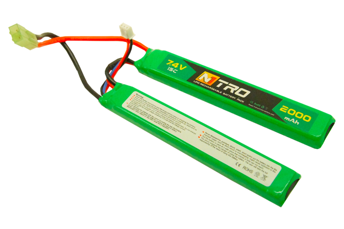 Akumulator LiPo 7,4V 2000mAh 15C (SF) - NITRO + alarm gratis