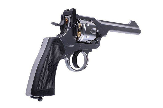 Replika rewolweru Webley MKVI .455 - srebrna