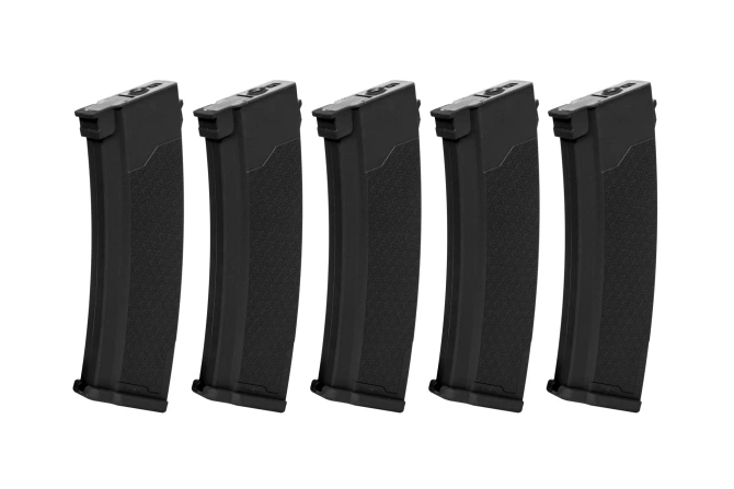 Set of 5 S-Mag magazines for J series - Hi-cap - black