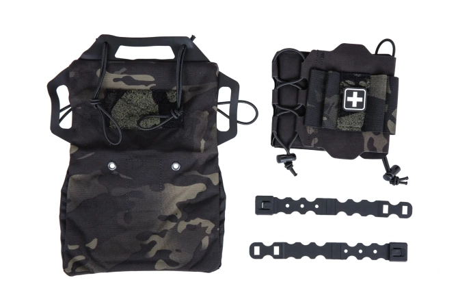 Tactical first aid kit with Molle panel Wosport MultiCam Black