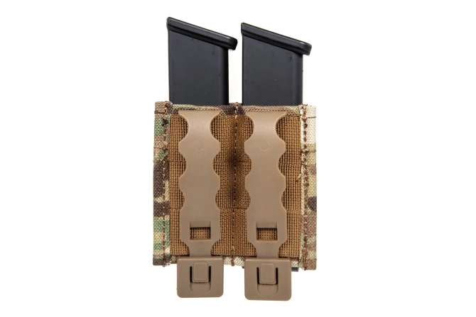 Double pistol magazine pouch Wosport Multicam