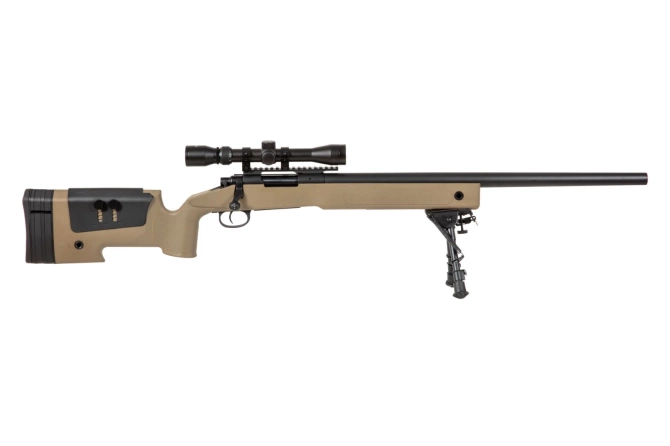 SA-S02 CORE™ Sniper Rifle Replica with Scope and Bipod - Tan