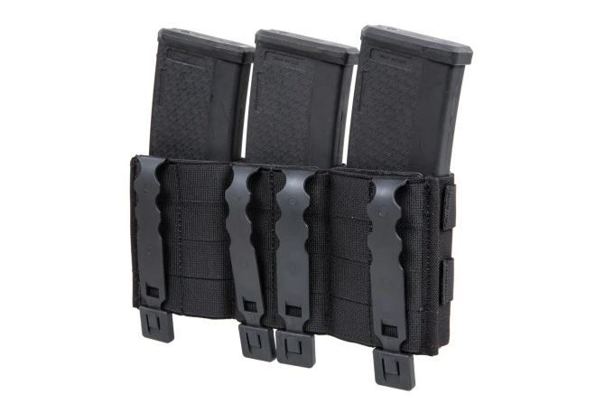 Wosport triple rifle magazine pouch Black