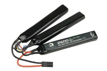 Akumulator LiPo 2600mAh 11.1V 20C - trójdzielny