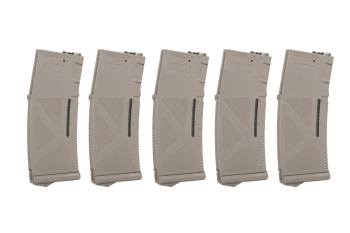 Mid-Cap 130/ 30 rounds Arcturus EMM M4/M16 Variable-Cap Magazine for M4/M16 Flat Dark Earth replicas (5 pack)