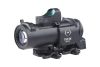 4x32E spotting scope with mini collimator - black