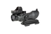 Replika lunety ACOG Style 4x32 z kolimatorem Mini Red Dot - czarna
