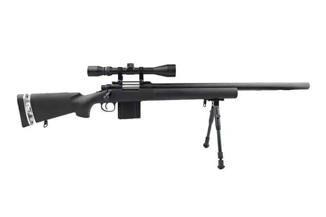 MB4404D sniper rifle replica - with scope and bipod