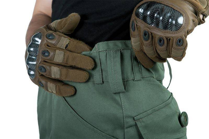 Spodnie parka - oliwkowe