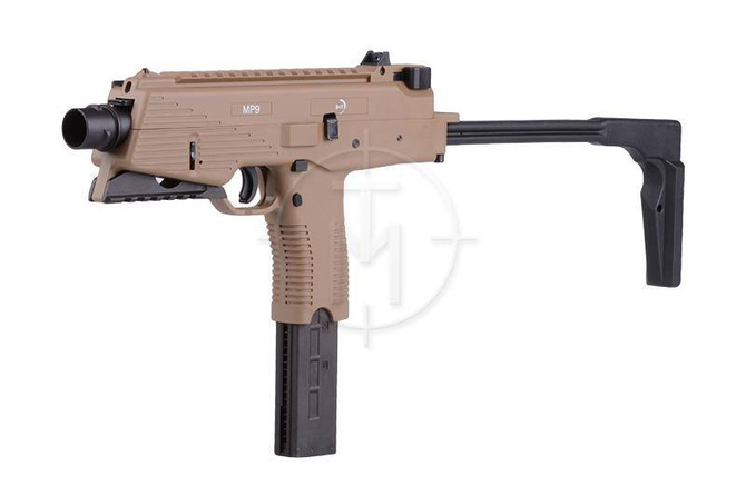 Replika pistoletu maszynowego MP9 A3 - tan - ASG