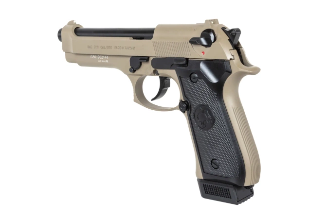 ICS BLE-BM9 Dual Power Half-Tan airsoft pistol (with CO2 magazine)