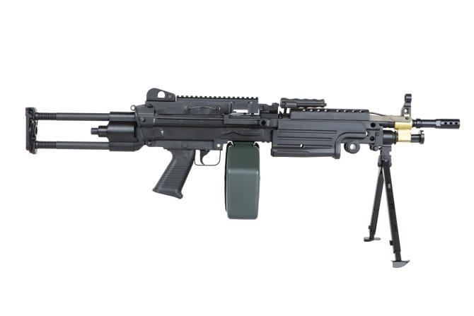 airsoft A&K Cybergun M249 PARA machine gun Black