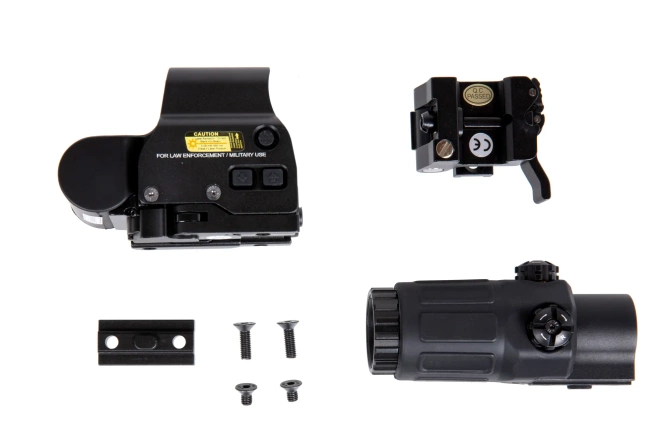 WADSN type XTO collimator set with magnifier type T33 Black
